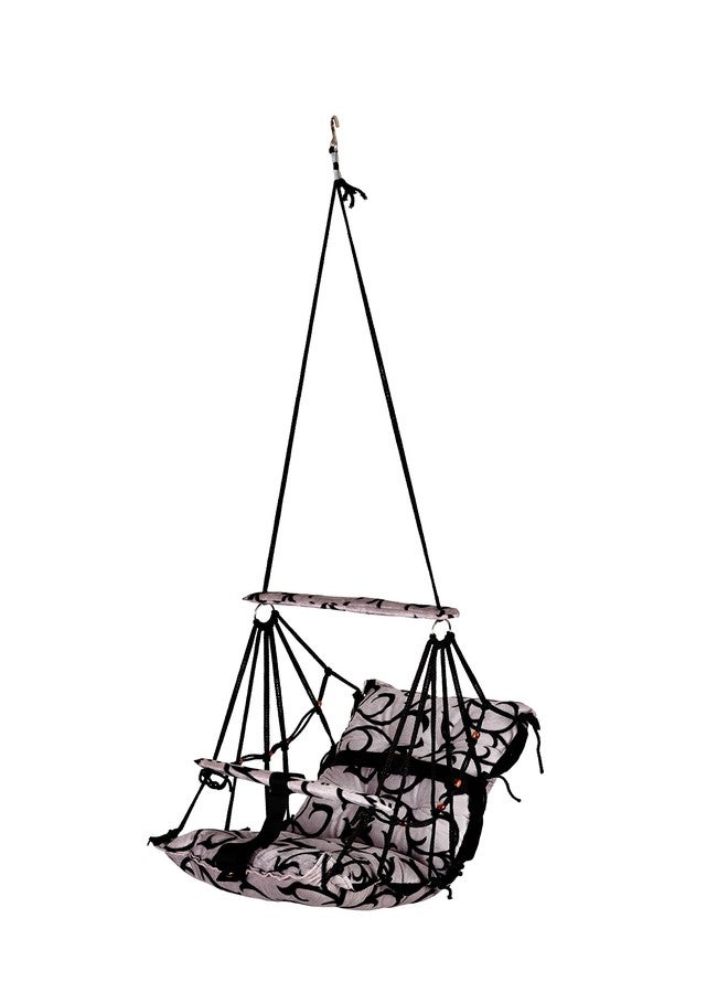 BOFFLE Cotton Baby Swing Chair Hanging Jhula for 6 Month to 2 Years Kids with 15 kg Capacity and Safety Belt (E)